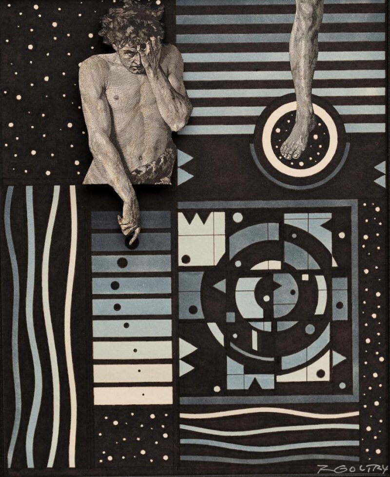 “Countdown”  #37 Marker  &  Ink,  Mixed  media, Collage  on  Paper 1977